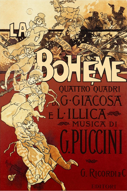 A poster advertising an opera.